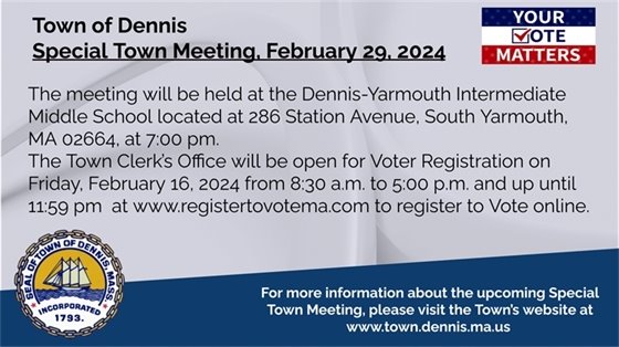 Special Town Meeting