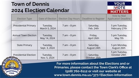 2024 Election Calendar